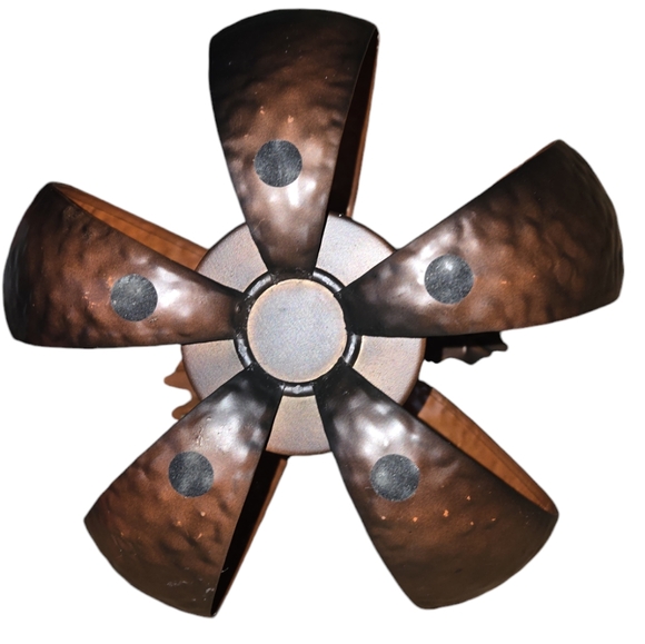 Hammered Metal Pumpkin Pillar Candle Holder - Picture 5 of 6